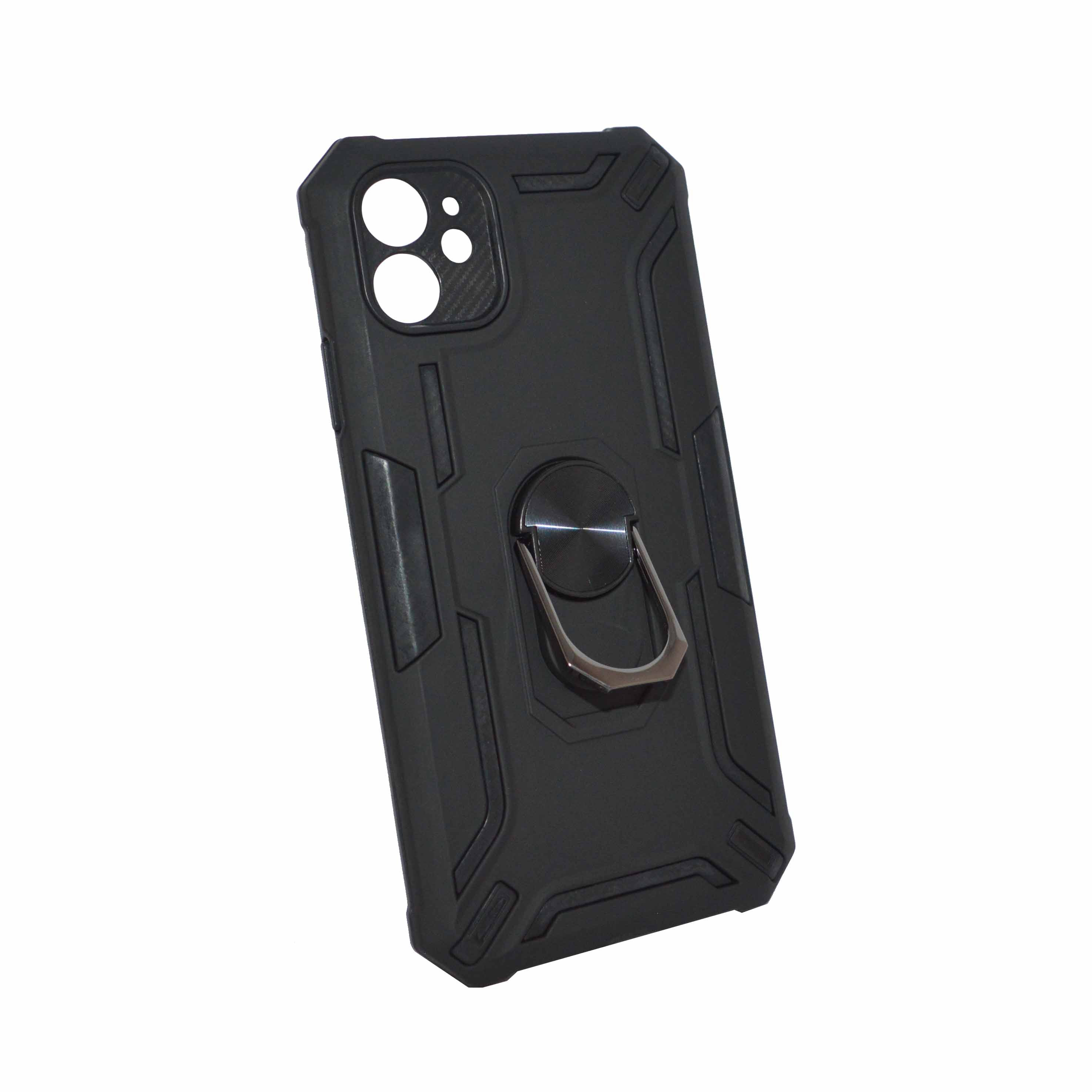 Iphone 11 Black Armor Cover Military Grade Protection Built-in Kickstand Car Holder Mobile Phone Case